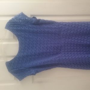 Luxology High-Low Blue Lace Dress